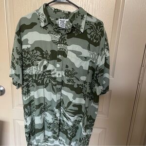 Cabali Green Camo Hawaiian Shirt